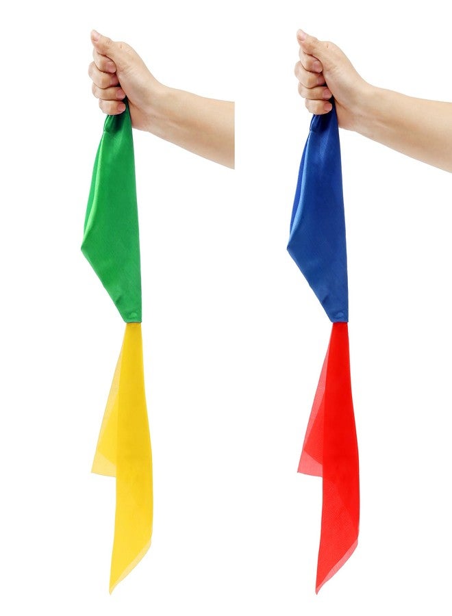 SLZBCY 4 PCS Magic Scarves Change Color Silk Scarf for Magic Trick Silk Magic Props Magician Accessories Birthday Party Gift - Image 2